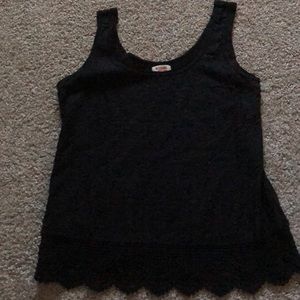 Black tank top